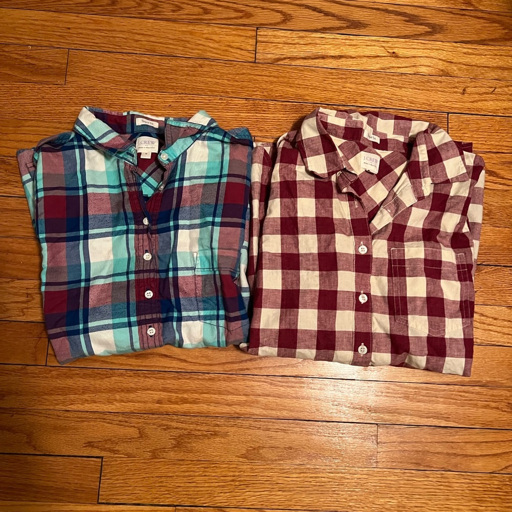 J crew factory pop over lot Flannel and linnen Medium